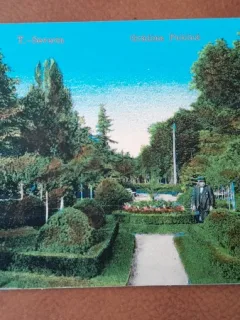 Carte postala, Turnu Severin Gradina Publica, perioada interbelica