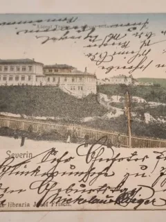 Carte Postala - Turnu Severin - Liceul Traian cu Parcul Botanic