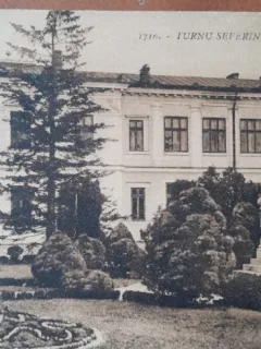 Carte postala, Turnu Severin, Liceul Traian, perioada interbelica
