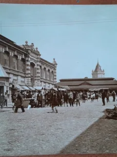Carte postala, Turnu Severin Piata Radu Negru, perioadas interbelica