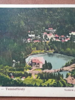 Carte postala, Tusnad Bai, vedere generala, 1912