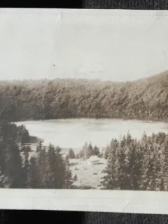 Carte postala, Tusnad, lacul Sfanta Ana, 1924