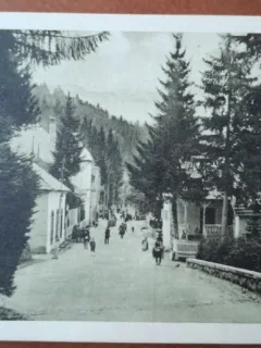 Carte postala, Tusnad, Promenada, 1928
