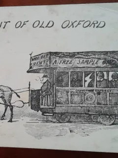 Carte postala, un pic din vechiul Oxford, sfarsit de secol XIX