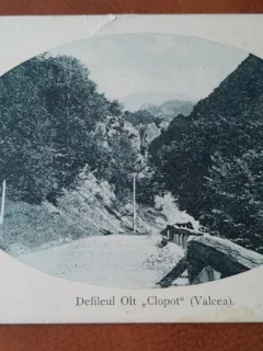 Carte postala, Valcea, Defileul Olt Clopot, perioada interbelica