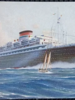 Carte Postala, Vapor Neptunia Oceania, Mediterraneo-Sus America, perioada interbelica