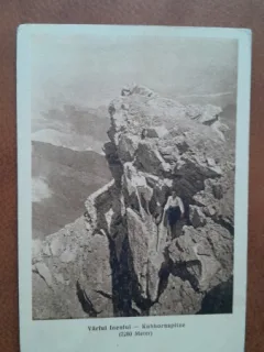 Carte postala, Varful Ineului, perioada interbelica