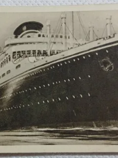 Carte postala, Vasul Oceania in Marea Mediterana, perioada interbelica