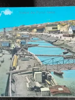 Carte postala, vedere di Portul Galati, 1921