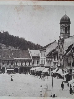 Carte postala, vedere din Brasov, 1929