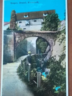 Carte postala, Vedere din Brasov, perioada interbelica