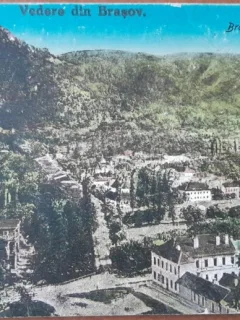 Carte postala, Vedere din Brasov, perioada interbelica
