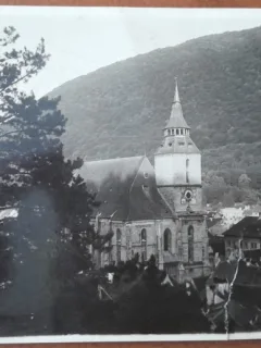 Carte postala, vedere din Brasov, perioada interbelica