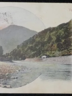 Carte Postala, Vedere din Calimanesti, Turnul langa Tunel, 1914