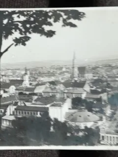 Carte postala, vedere generala Arad, anii 50