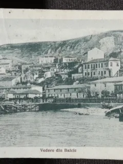 Carte postala, vedere generala Balcic, 1924