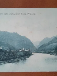 Carte postala, vedere spre Manastirea Cozia Valcea, 1909