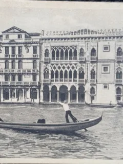 Carte postala, Venetia, Palazzo Ca dOro, perioada interbelica