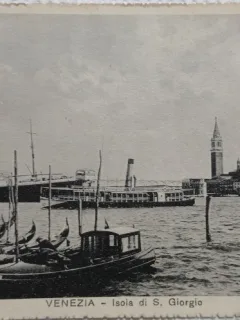 Carte postala, Venezia Isola di S. Giorgio, perioada interbelica