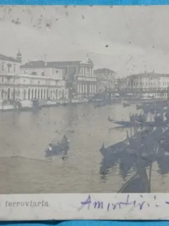 Carte Postala, Venezia, Stazione ferroviaria, 1917