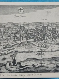 Carte Postala, Verden a.d. Aller in Jahre 1653, desen