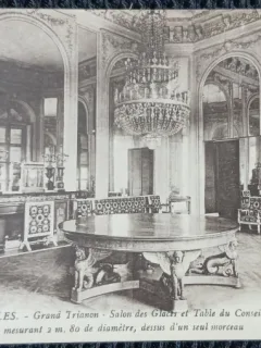 Carte Postala, Versailles, Grand Trianon, Salon des Glaces et Table du Conseil des Ministres, 1929