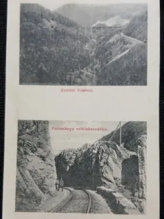 Carte Postala, Versantul Polom in muntii Aninei, Caras Severin si  Viaductul, 1925