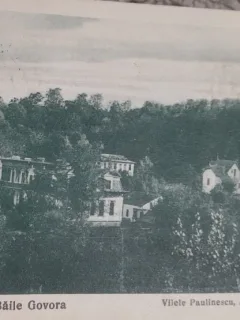 Carte postala, vile din Baile Govora, 1924