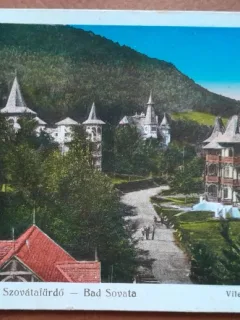 Carte postala, vile din Baile Sovata, 1930