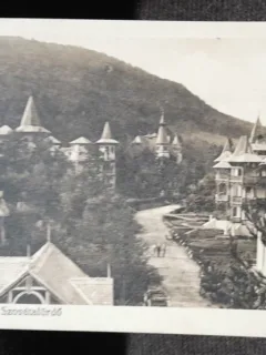 Carte postala, vile din Sovata Bai, 1928