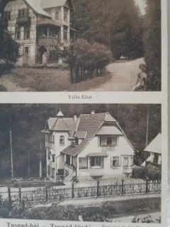 Carte postala, vile din Tusnad Bai, 1934