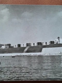 Carte postala, vile pe malul marii la Eforie Nord, 1965