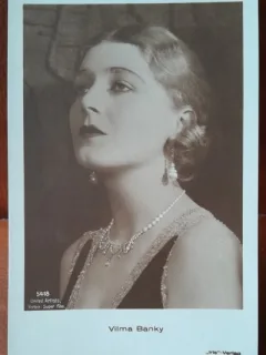 Carte postala, Vilma Banky, actriță de film mut maghiar-american, 1901-1991