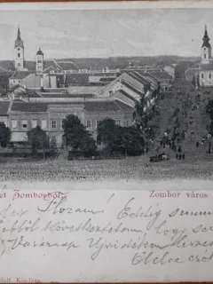 Carte postala, Zombor, oras in Voivodina, 1900