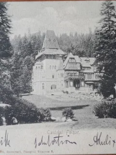 Carte postalala, Sinaia, Castelul Foisor, 1903