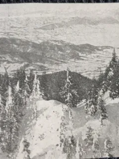 Carte Postala,Vedere spre Vaile Branului, perioada interbelica