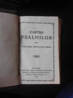 CARTEA PSALMILOR SAU PSALTIREA IMPARATULUI DAVID
