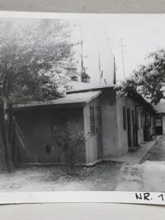CASA DEMOLATA , STR, SEBASTIAN NR. 127 , BUCURESTI, VEDERE DIN CURTE , FOTOGRAFIE MONOCROMA, PE HARTIE LUCIOASA , ANII '70 - '80