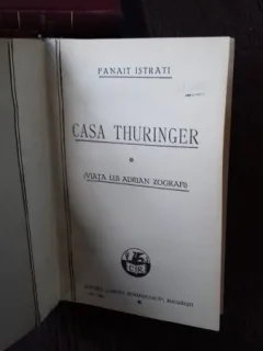 CASA THURINGER, BIROUL DE PLASARE, LUMEA MEDITERANEI - PANAIT ISTRATI