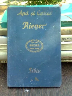 Catalog de produse pentru apa si canal Fabrica Rieger Sibiu 1938