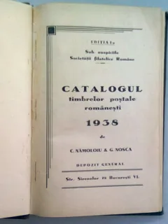 CATALOGUL MARCILOR POSTALE ROMANESTI, 1938 - C. NAMOLOIU