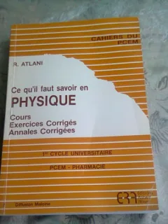 CE QU'IL FAUT SAVOIR EN PHYSIQUE - R. ATLANI  (CARTE IN LIMBA FRANCEZA)