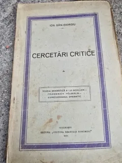 Cercetari critice - Ion San.Giorgiu