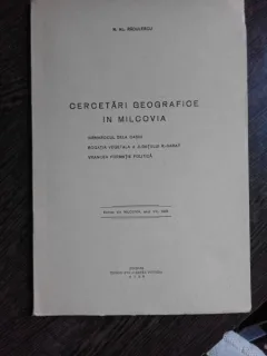 CERCETARI GEOGRAFICE IN MILCOVIA - N.AL. RADULESCU