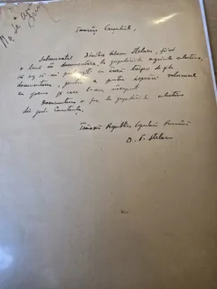 Cerere scrisa a lui Dimitrie Stelaru