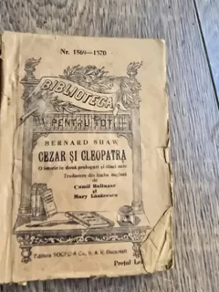 Cezar si Cleopatra - Bernard Shaw