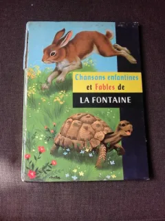 CHANSONS ENFANTINES ET FABLES DE LA FONTAINE   (CARTE IN LIMBA FRANCEZA)