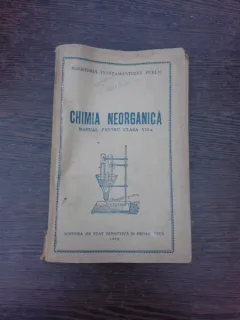 Chimia neorganica, manual pentru clasa a VII-a