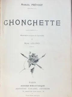 Chonchette (carte in franceza)- Marcel Prevost