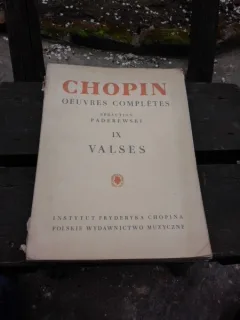 CHOPIN, OEUVRES COMPLETES IX, VALSES  (PARTITURI)